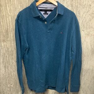 Tommy Hilfiger Men's Teel Long Sleeve Polo Medium